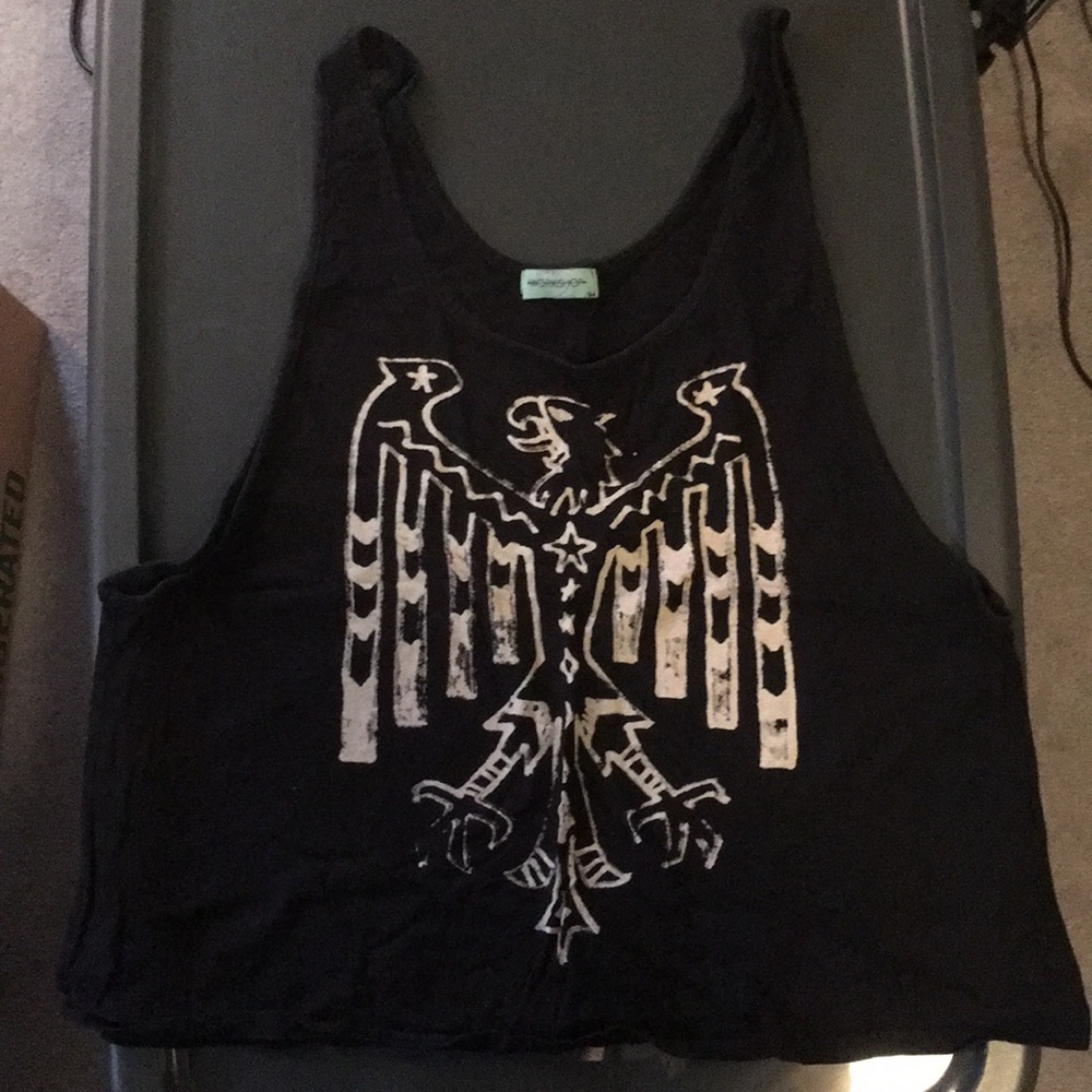 Black tank top